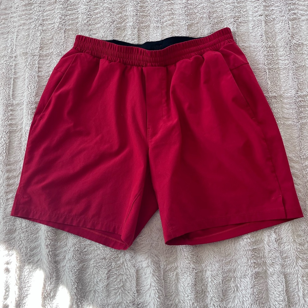 Lululemon Athletica Men's Red Swim Trunks 7 inch , size large